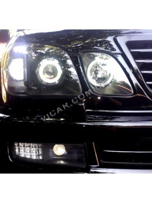 Передние фары - линза и LED Lexus LX 470